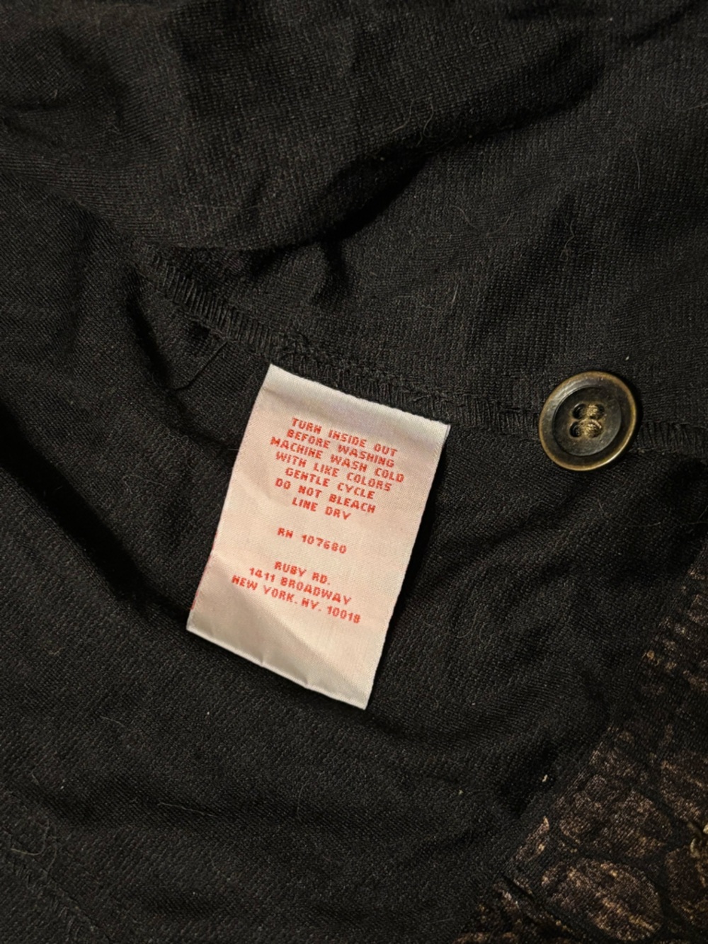 Ruby Rd. Metallic Black Cropped Utility Jacket - Picture 5 of 8
